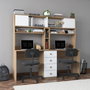 Hanah Home Escritorio de Estudio HA130 - 4017 Nogal y Blanco